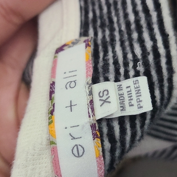 Anthropologie Eri + Ali Sabori Striped Textured Sweater XS - Picture 4 of 6